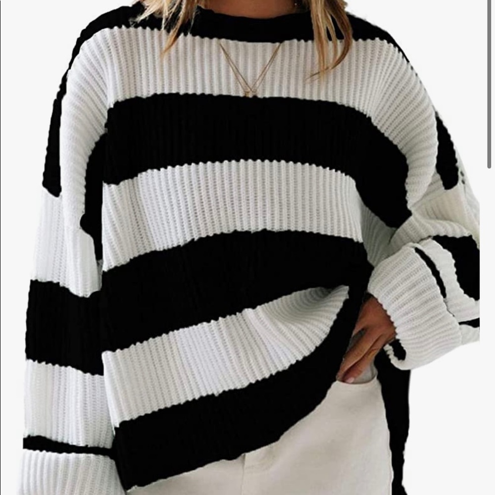 Amazon Oversized Striped Sweater